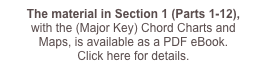 The material in Section 1 (Parts 1-12),
with the (Major Key) Chord Charts and
Maps, is available as a PDF eBook.
Click here for details.